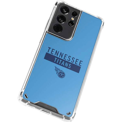 NFL Tennessee Titans Blue Performance Series Galaxy S21 Ultra 5G Clear Case