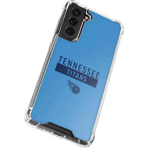 NFL Tennessee Titans Blue Performance Series Galaxy S22 Plus Clear Case
