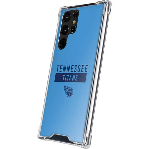 NFL Tennessee Titans Blue Performance Series Galaxy S22 Ultra Clear Case