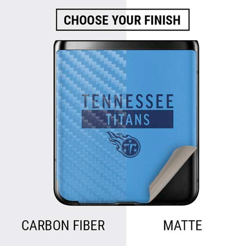 NFL Tennessee Titans Blue Performance Series Galaxy Z Flip Skin