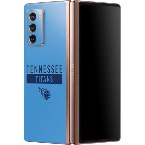 NFL Tennessee Titans Blue Performance Series Galaxy Z Fold2 5G Skin
