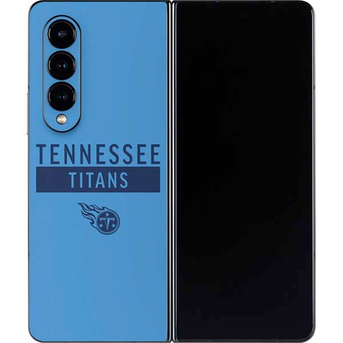 NFL Tennessee Titans Blue Performance Series Galaxy Z Fold4 5G Skin