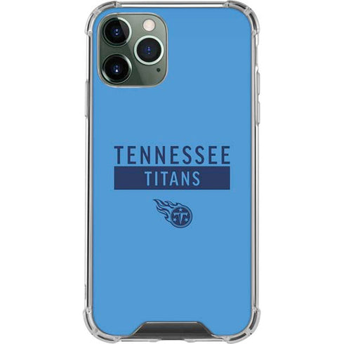 NFL Tennessee Titans Blue Performance Series iPhone 11 Pro Max Clear Case