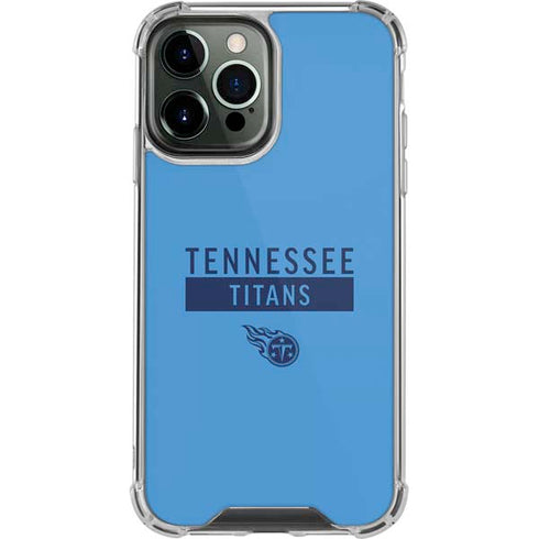 NFL Tennessee Titans Blue Performance Series iPhone 13 Pro Max Clear Case