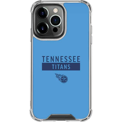 NFL Tennessee Titans Blue Performance Series iPhone 14 Pro Clear Case