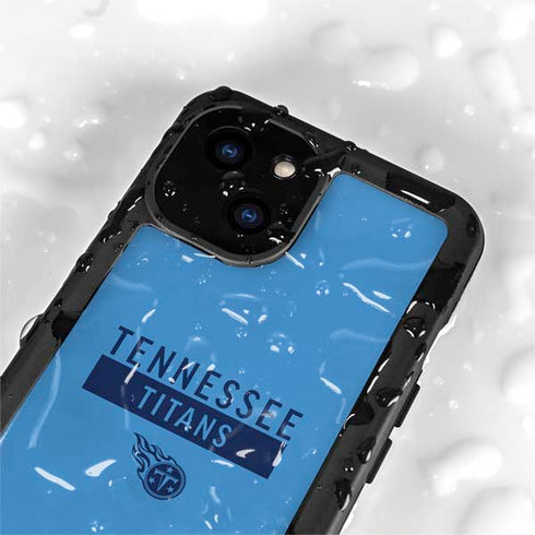 NFL Tennessee Titans Blue Performance Series iPhone 15 Waterproof Case