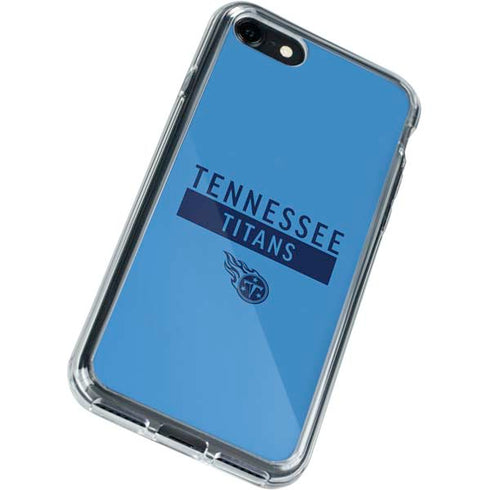 NFL Tennessee Titans Blue Performance Series iPhone SE (2nd & 3rd Gen) Clear Case