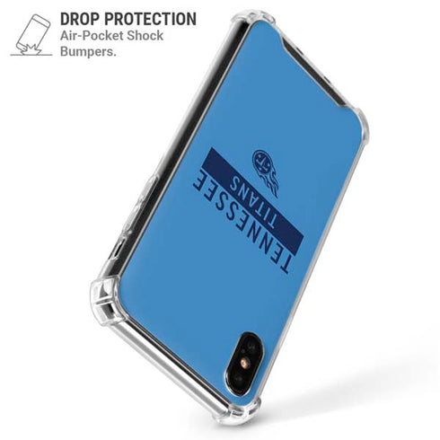 NFL Tennessee Titans Blue Performance Series iPhone XS Max Clear Case