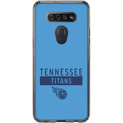 NFL Tennessee Titans Blue Performance Series LG K51/Q51 Clear Case