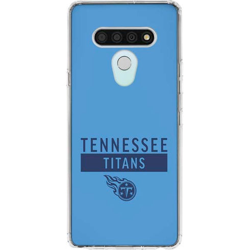 NFL Tennessee Titans Blue Performance Series LG Stylo 6 Clear Case