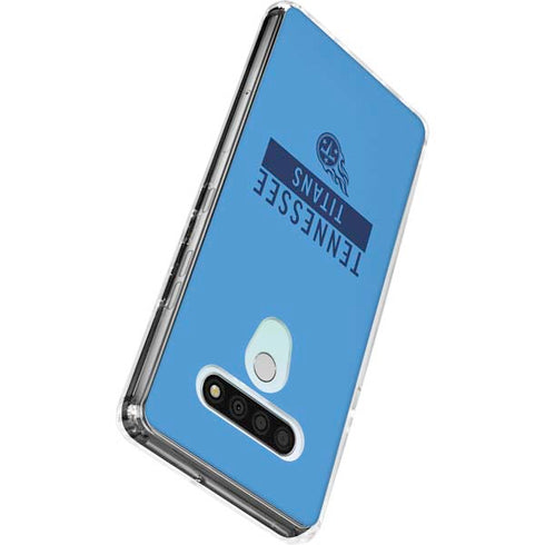 NFL Tennessee Titans Blue Performance Series LG Stylo 6 Clear Case