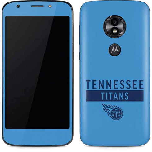 NFL Tennessee Titans Blue Performance Series Moto E5 Play Skin