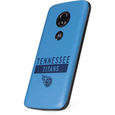 NFL Tennessee Titans Blue Performance Series Moto E5 Play Skin
