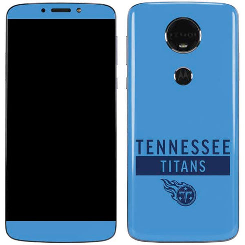 NFL Tennessee Titans Blue Performance Series Moto E5 Plus Skin