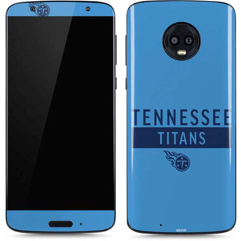 NFL Tennessee Titans Blue Performance Series Moto G6 Skin