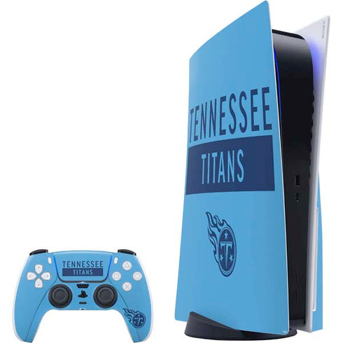 NFL Tennessee Titans Blue Performance Series PS5 Bundle Skin