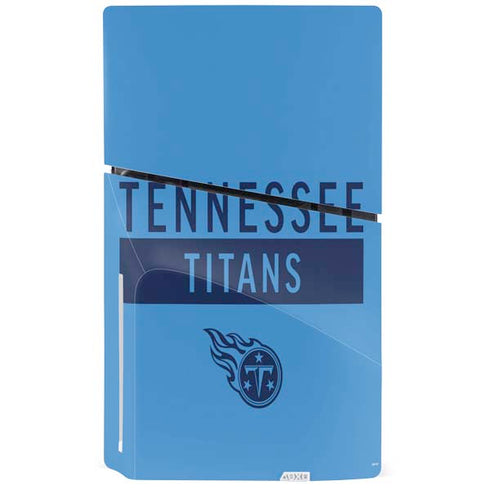 NFL Tennessee Titans Blue Performance Series PS5 Slim Disk Bundle Skin