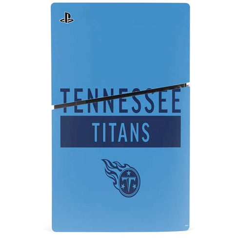 NFL Tennessee Titans Blue Performance Series PS5 Slim Digital Edition Bundle Skin