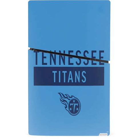 NFL Tennessee Titans Blue Performance Series PS5 Slim Digital Edition Console Skin