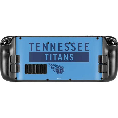 NFL Tennessee Titans Blue Performance Series Steam Deck Handheld Gaming Computer Skin