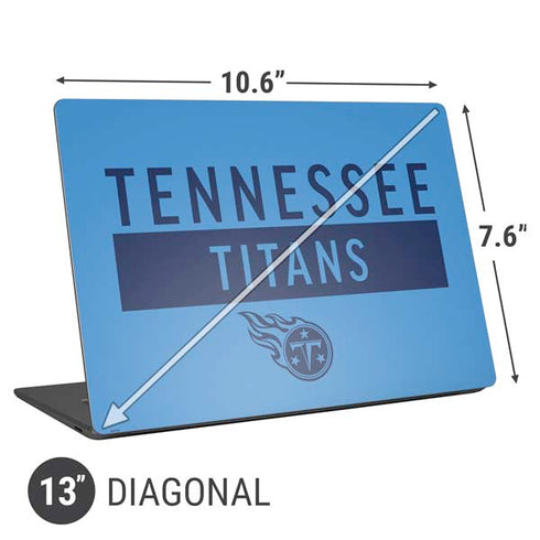 NFL Tennessee Titans Blue Performance Series Universal Laptop 13in (10.6 x 7.6in) Skin