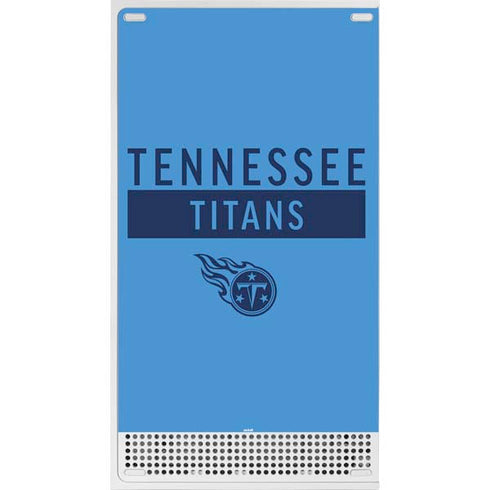 NFL Tennessee Titans Blue Performance Series Xbox Series S Console Skin
