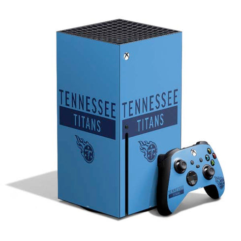 NFL Tennessee Titans Blue Performance Series Xbox Series X Bundle Skin