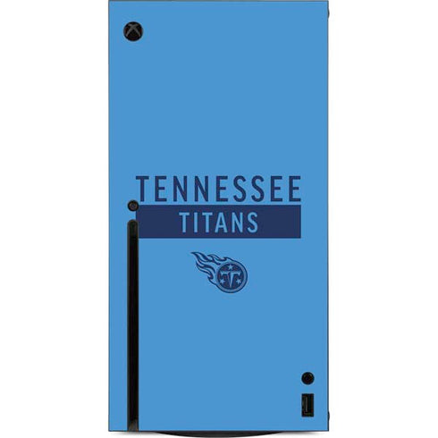 NFL Tennessee Titans Blue Performance Series Xbox Series X Console Skin