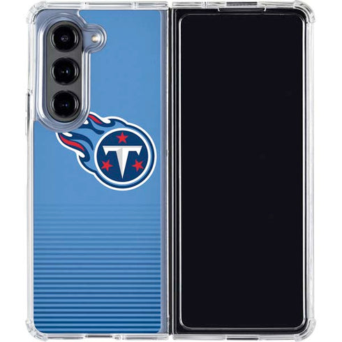 NFL Tennessee Titans Breakaway Galaxy Z Fold5 5G Clear Case