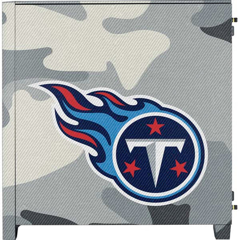 NFL Tennessee Titans Camo Corsair 4000D Tempered Glass Mid-Tower ATX Case Skin
