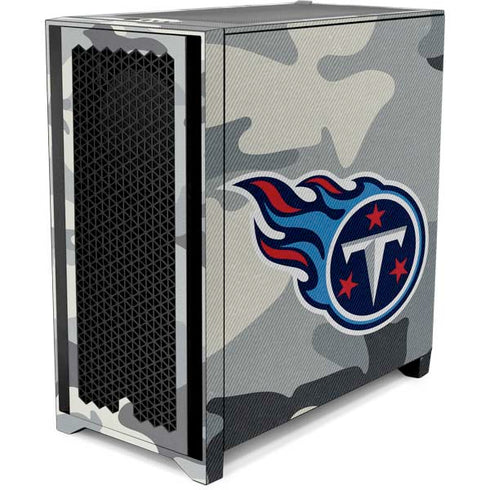 NFL Tennessee Titans Camo Corsair 4000D Tempered Glass Mid-Tower ATX Case Skin