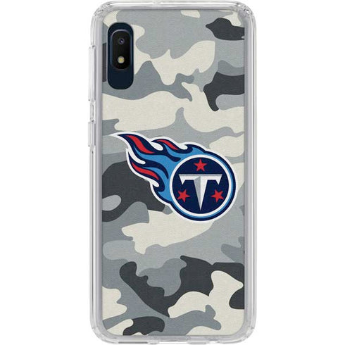 NFL Tennessee Titans Camo Galaxy A10e Clear Case