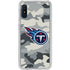 NFL Tennessee Titans Camo Galaxy A10e Clear Case