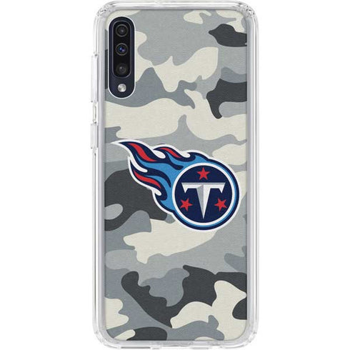 NFL Tennessee Titans Camo Galaxy A50 Clear Case