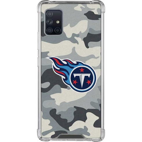 NFL Tennessee Titans Camo Galaxy A51 5G Clear Case