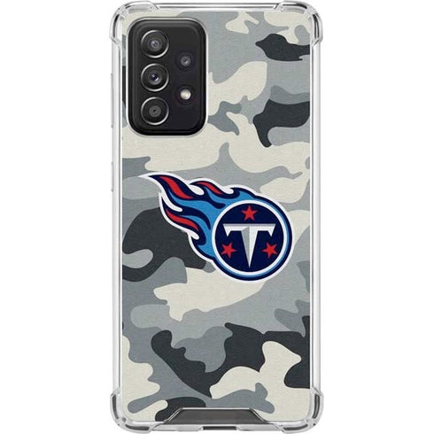 NFL Tennessee Titans Camo Galaxy A52 5G Clear Case