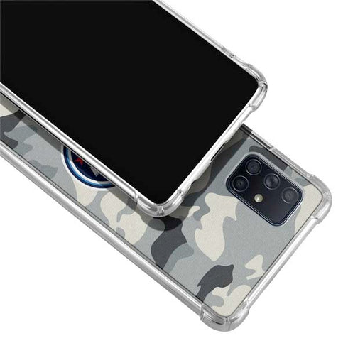 NFL Tennessee Titans Camo Galaxy A71 5G Clear Case
