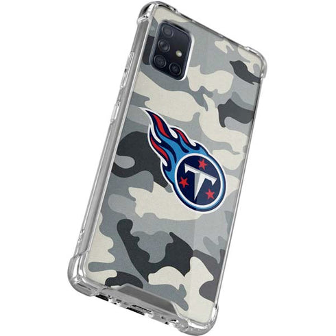 NFL Tennessee Titans Camo Galaxy A71 5G Clear Case