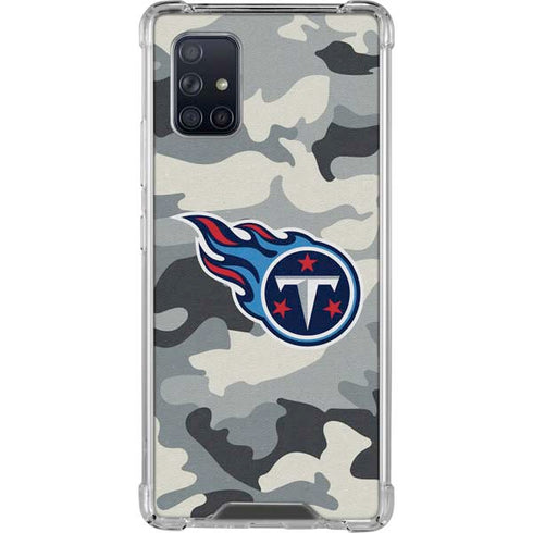 NFL Tennessee Titans Camo Galaxy A71 5G Clear Case