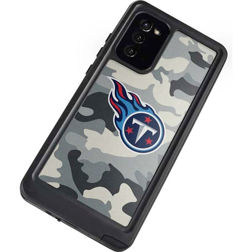 NFL Tennessee Titans Camo Galaxy Note20 5G Waterproof Case