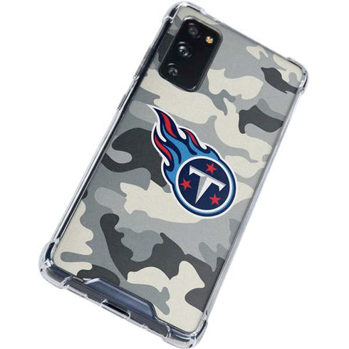 NFL Tennessee Titans Camo Galaxy S20 FE Clear Case