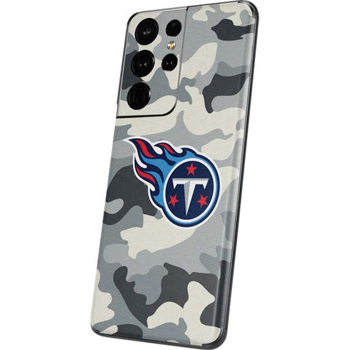 NFL Tennessee Titans Camo Galaxy S21 Ultra 5G Skin