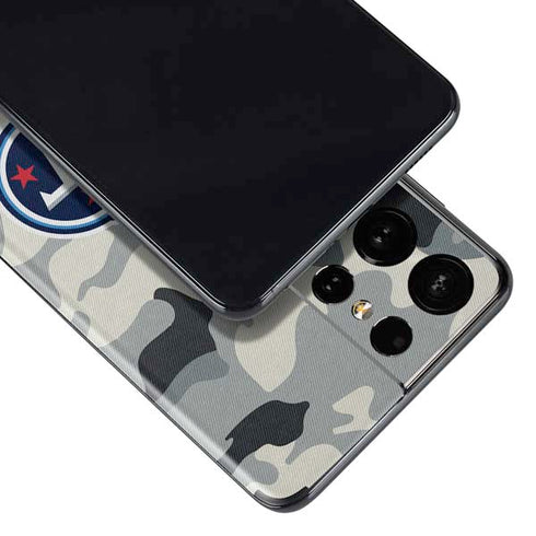 NFL Tennessee Titans Camo Galaxy S21 Ultra 5G Skin