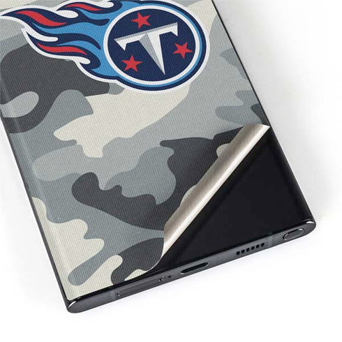 NFL Tennessee Titans Camo Galaxy S22 Ultra Skin