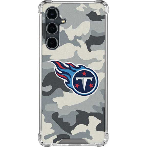 NFL Tennessee Titans Camo Galaxy S23 FE Clear Case