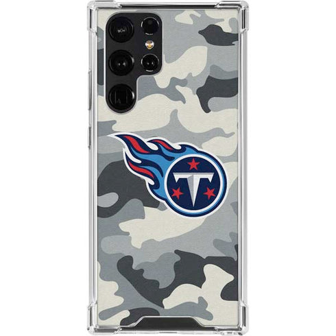 NFL Tennessee Titans Camo Galaxy S24 Ultra Clear Case