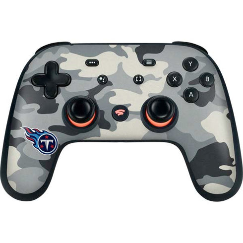 NFL Tennessee Titans Camo Google Stadia Controller Skin