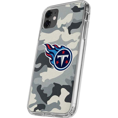 NFL Tennessee Titans Camo iPhone 11 Clear Case