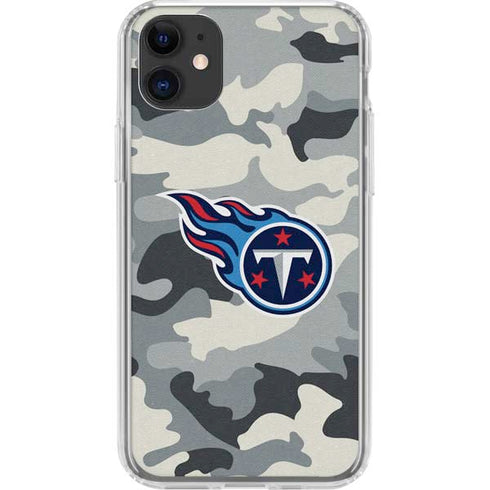 NFL Tennessee Titans Camo iPhone 11 Clear Case