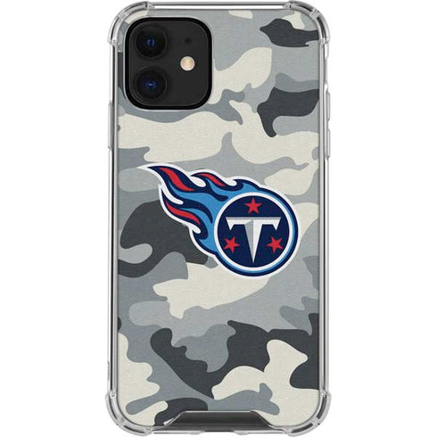 NFL Tennessee Titans Camo iPhone 12 Mini Clear Case